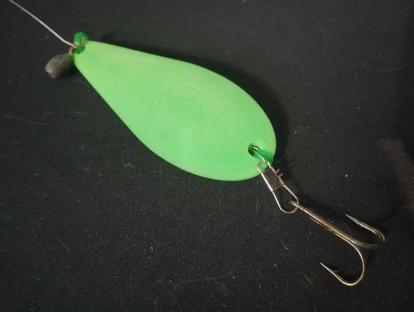 Mồi câu cá dạng thìa 3D (Spoon Lure) tùy chỉnh với OpenSCAD - Image 3