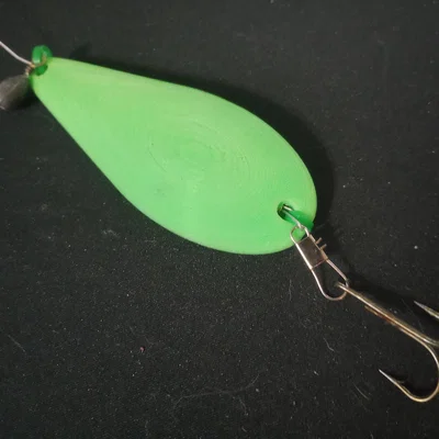 Mồi câu cá dạng thìa 3D (Spoon Lure) tùy chỉnh với OpenSCAD