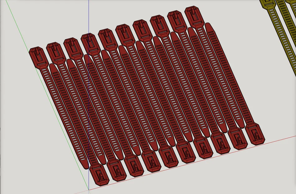 Dây rút tái sử dụng bản mới cải tiến – 4 chiều dài, có batch, PETG khuyên dùng (PLA OK) v2.0 - Image 13