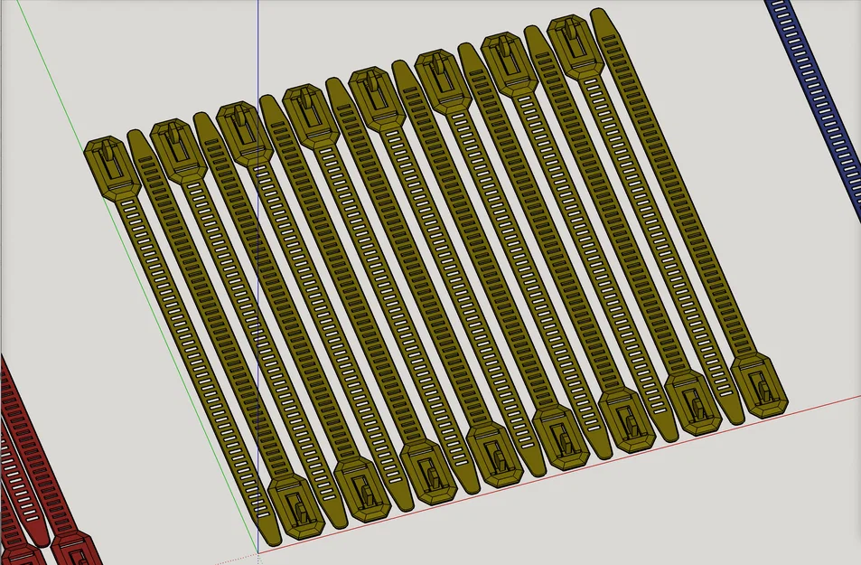 Dây rút tái sử dụng bản mới cải tiến – 4 chiều dài, có batch, PETG khuyên dùng (PLA OK) v2.0 - Image 14