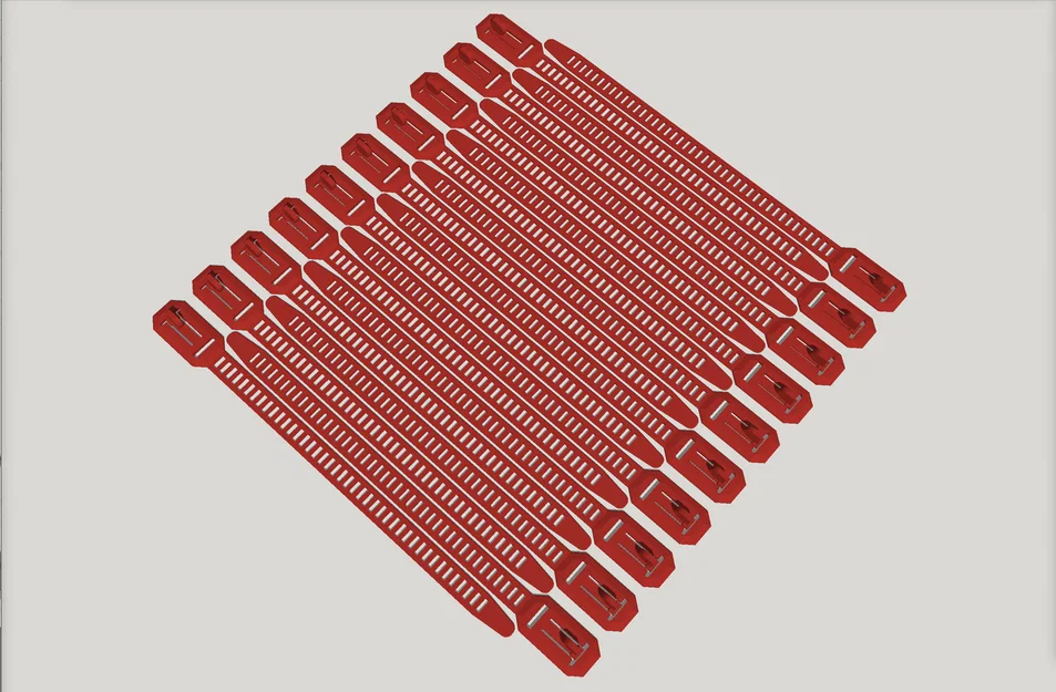 Dây rút tái sử dụng bản mới cải tiến – 4 chiều dài, có batch, PETG khuyên dùng (PLA OK) v2.0 - Image 16