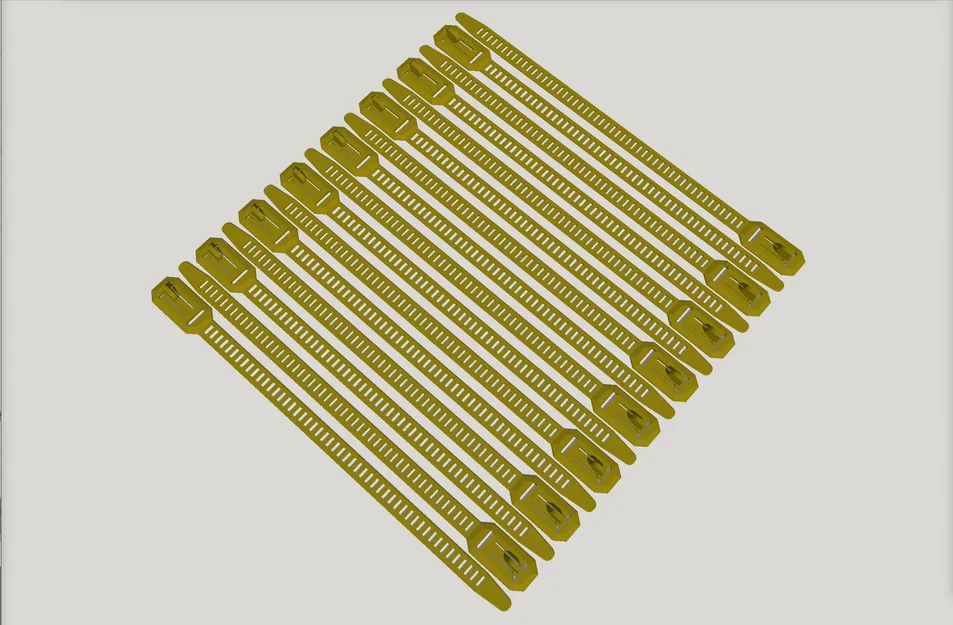 Dây rút tái sử dụng bản mới cải tiến – 4 chiều dài, có batch, PETG khuyên dùng (PLA OK) v2.0 - Image 17