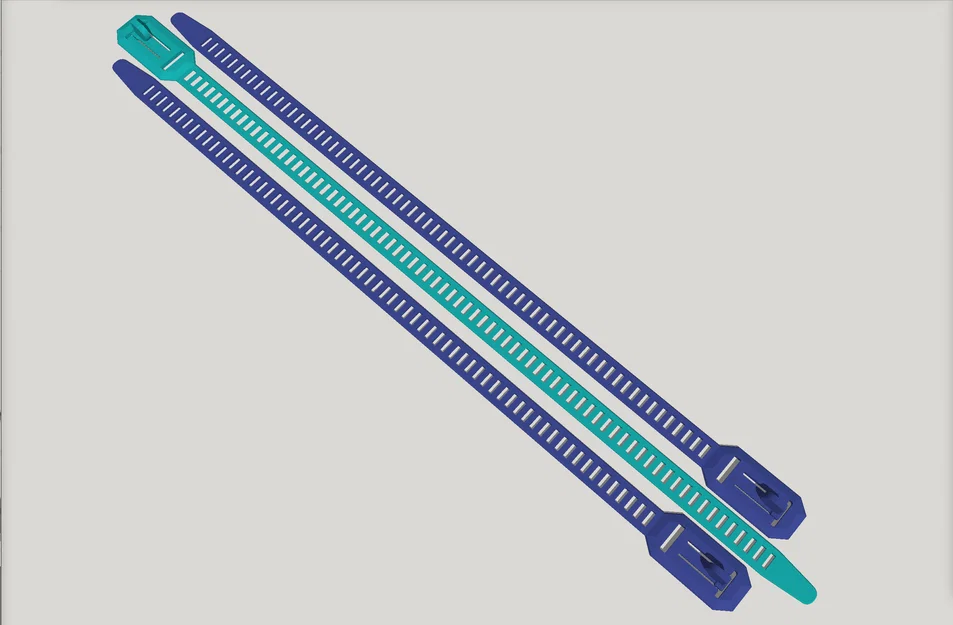 Dây rút tái sử dụng bản mới cải tiến – 4 chiều dài, có batch, PETG khuyên dùng (PLA OK) v2.0 - Image 18