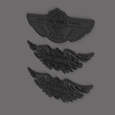 Mô hình trang trí tường American V-Twin phong cách Harley-Davidson