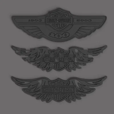 Mô hình trang trí tường American V-Twin phong cách Harley-Davidson