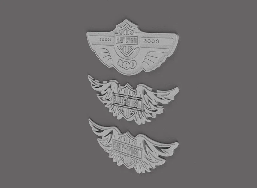 Mô hình trang trí tường American V-Twin phong cách Harley-Davidson - Image 3