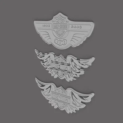 Mô hình trang trí tường American V-Twin phong cách Harley-Davidson
