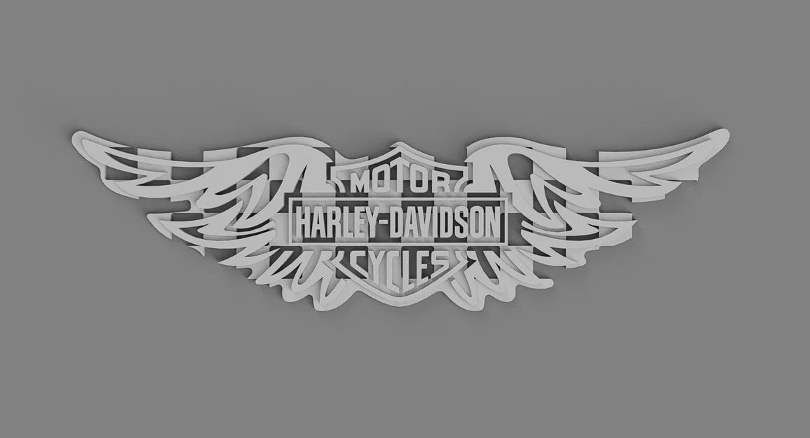 Mô hình trang trí tường American V-Twin phong cách Harley-Davidson - Image 4