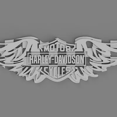 Mô hình trang trí tường American V-Twin phong cách Harley-Davidson