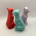 Mô hình mèo LowPoly Sitting Cat trang trí để bàn cực đẹp - Thumbnail 2