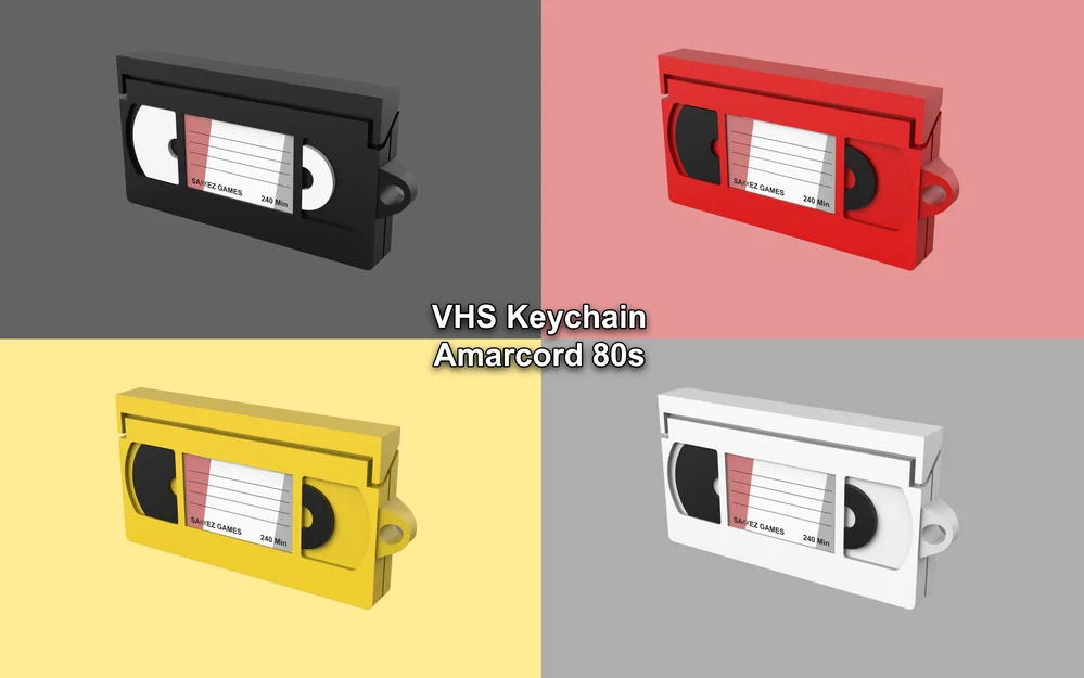 Móc khóa VHS 80s (VHS Keychain 80s) - Image 1