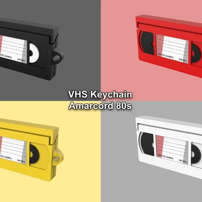 Móc khóa VHS 80s (VHS Keychain 80s)
