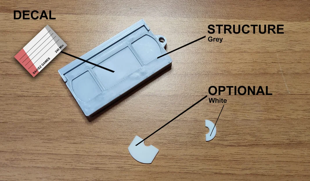 Móc khóa VHS 80s (VHS Keychain 80s) - Image 2
