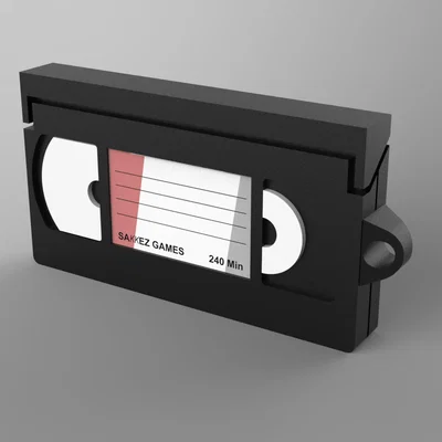 Móc khóa VHS 80s (VHS Keychain 80s)