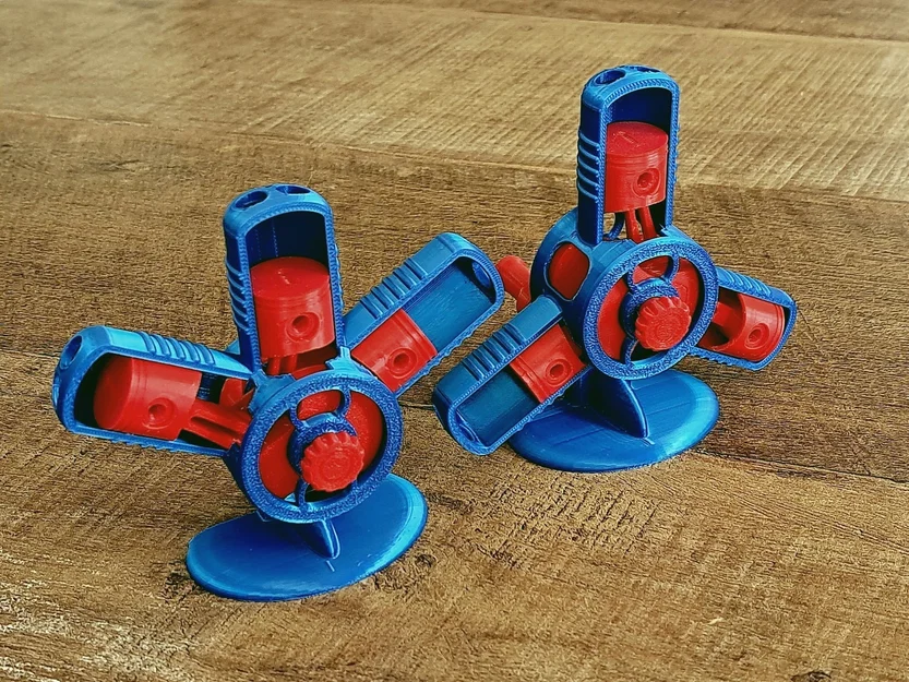 Mô hình động cơ radial W3 và Y3 - Image 1