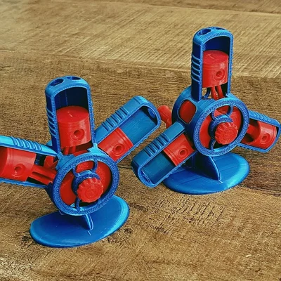 Mô hình động cơ radial W3 và Y3