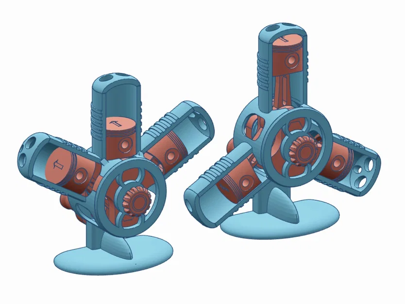 Mô hình động cơ radial W3 và Y3 - Image 4