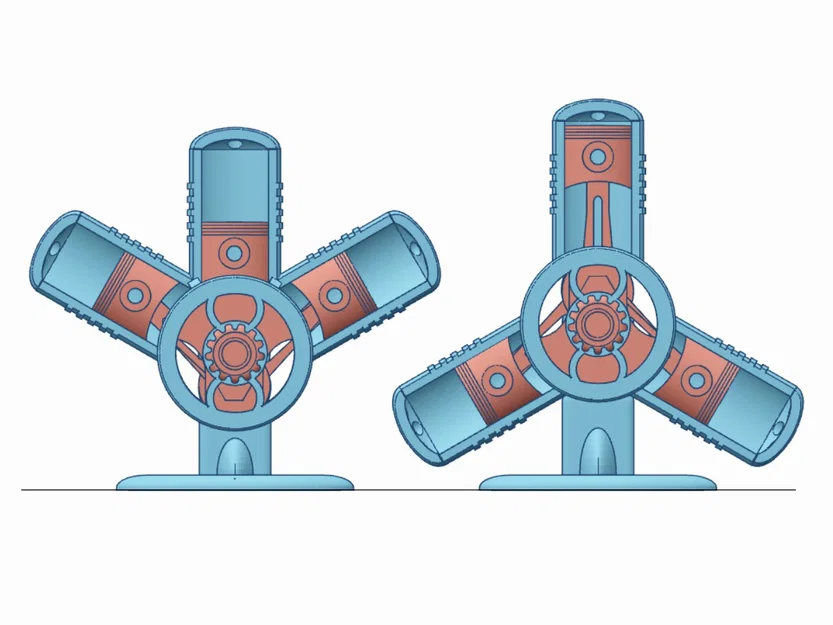 Mô hình động cơ radial W3 và Y3 - Image 5