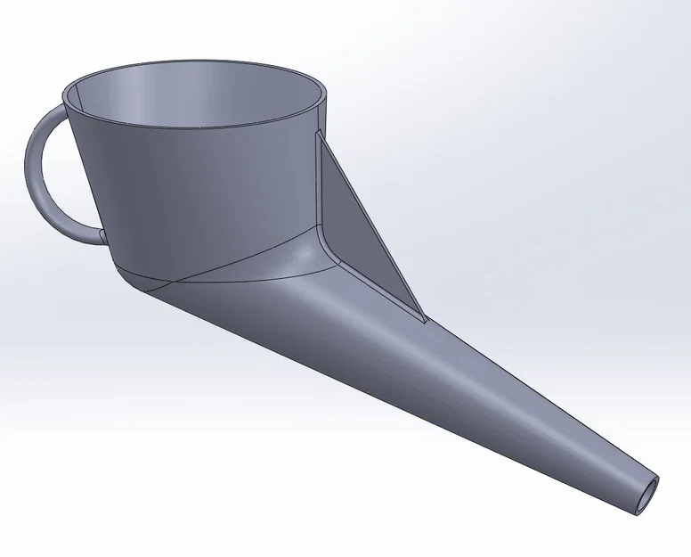 Phễu thay nhớt máy phát điện in 3D tiện lợi - Image 1