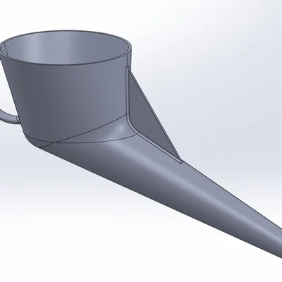Phễu thay nhớt máy phát điện in 3D tiện lợi