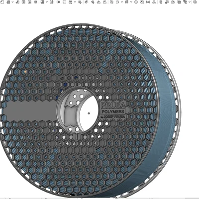 Mô hình CAD cuộn nhựa Prusament Spool chuyên dụng