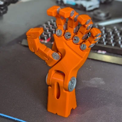 (3MF) Bàn tay Robot Articulated Poseable (đã sắp xếp/scale)