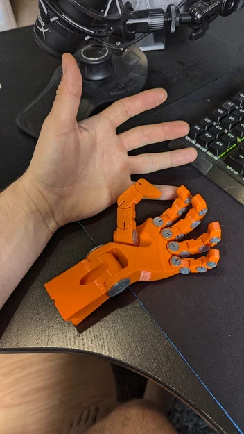 (3MF) Bàn tay Robot Articulated Poseable (đã sắp xếp/scale) - Image 2