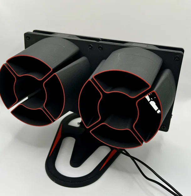 Quạt để bàn 120x240mm phong cách Noctua tự in 3D - Image 2