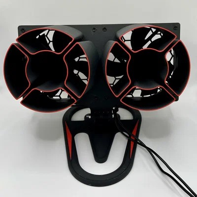 Quạt để bàn 120x240mm phong cách Noctua tự in 3D