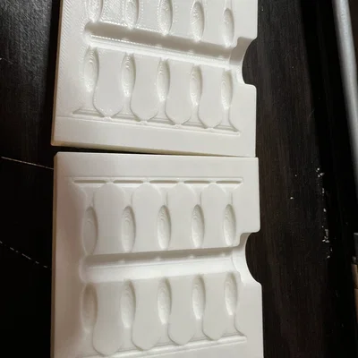 Khuôn in 3D đúc mồi giả câu cá trên băng (Mini Swimbait Mold)