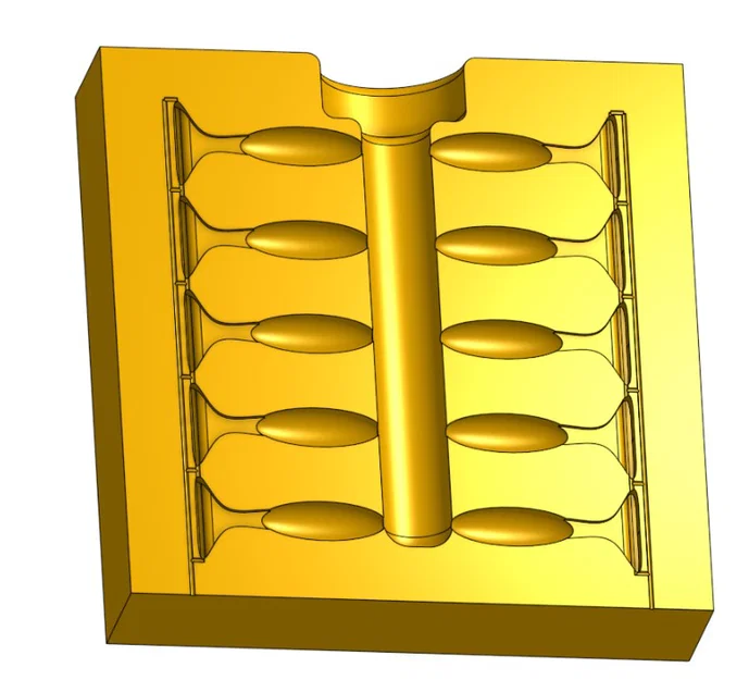 Khuôn in 3D đúc mồi giả câu cá trên băng (Mini Swimbait Mold) - Image 4