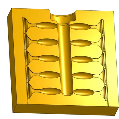 Khuôn in 3D đúc mồi giả câu cá trên băng (Mini Swimbait Mold)