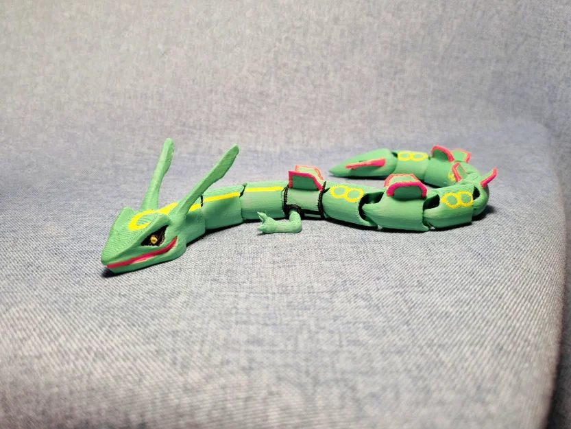 Mô hình Rayquaza 3D khớp nối linh hoạt - Pokémon huyền thoại - Image 2