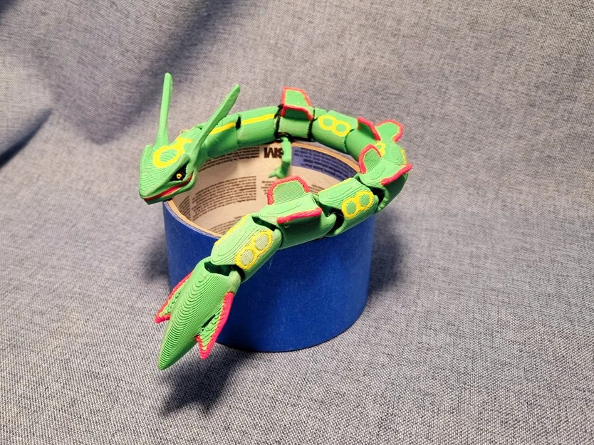 Mô hình Rayquaza 3D khớp nối linh hoạt - Pokémon huyền thoại - Image 4