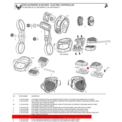 Thay thế nắp nút bấm Sram AXS Ultimate Pod (Button Cap Replacement)