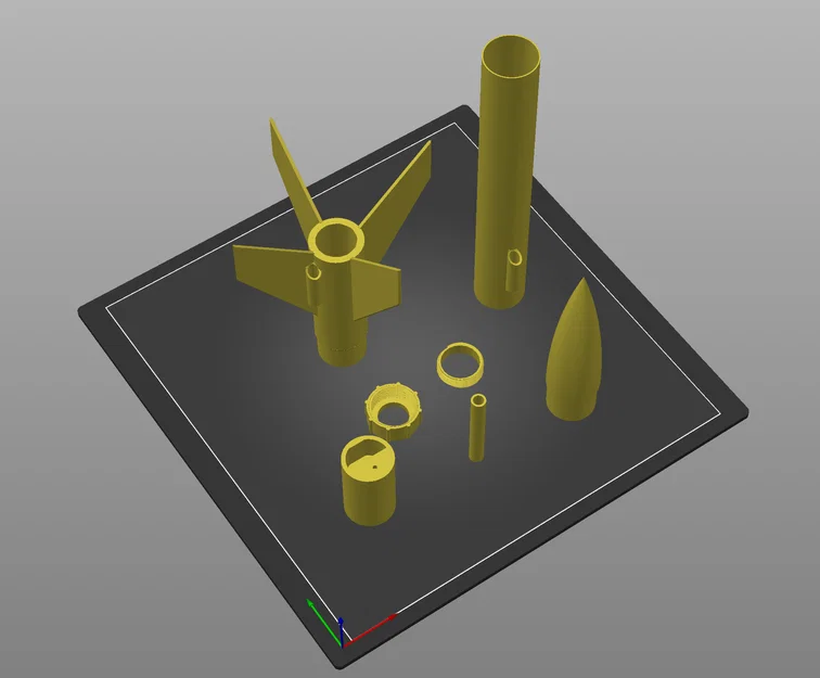 Tên lửa mô hình Beta 3D Mk 4 (Model Rocket Kit) - Image 1