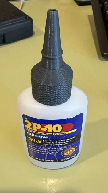 Nắp thay thế cho chai keo CA (Starbond, Titebond, 2P-10) in 3D - Image 1