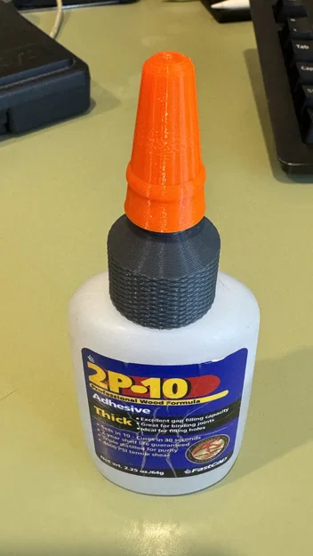 Nắp thay thế cho chai keo CA (Starbond, Titebond, 2P-10) in 3D - Image 2