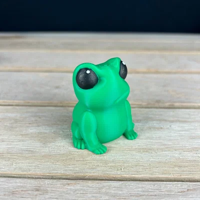 Mô hình in 3D chú ếch cau có (Angry Frog) cực đáng yêu