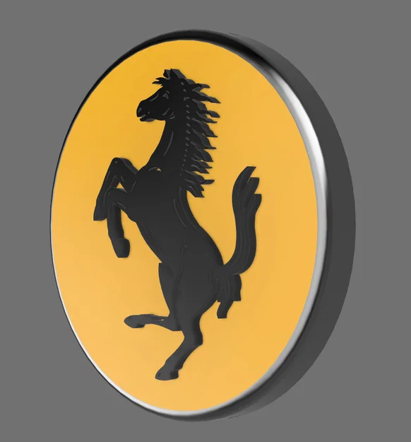 Logo Ferrari cho badge vô lăng Thrustmaster - Image 2
