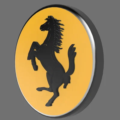Logo Ferrari cho badge vô lăng Thrustmaster