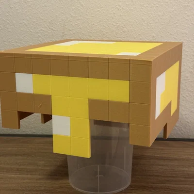 Bộ mô hình mũ Minecraft 3D: Kim cương, Sắt và Vàng