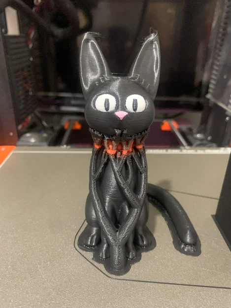 Mô hình chú mèo đen multicolor đáng yêu in 3D - Image 1