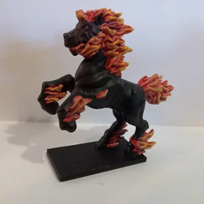 Mô hình Nightmare: Chiến Mã Địa Ngục Rực Lửa Cho Game D&D