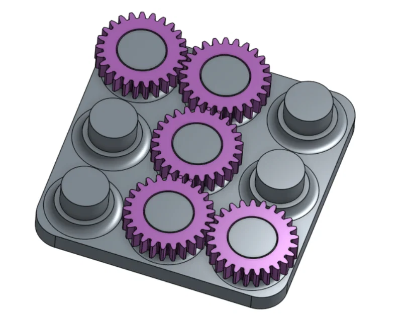 Bộ đồ chơi bánh răng lắp ghép Gear Fidget Toy thư giãn - Image 1