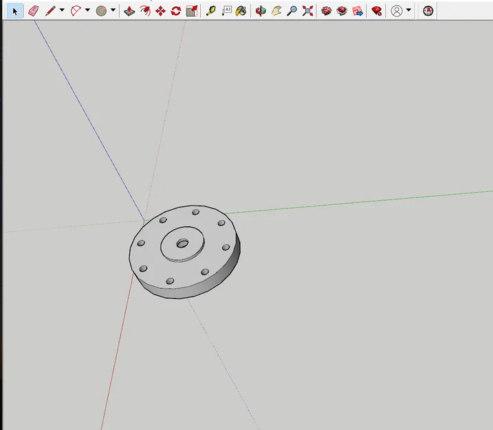 Mô hình đĩa servo Circular Servo Horn hỗ trợ thiết kế 3D chuyên nghiệp - Image 1