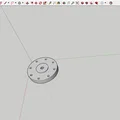 Mô hình đĩa servo Circular Servo Horn hỗ trợ thiết kế 3D chuyên nghiệp - Thumbnail 1
