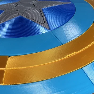 Khiên Captain America (Captain America's Shield) – mẫu 3D