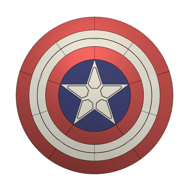 Khiên Captain America (Captain America's Shield) – mẫu 3D - Image 10