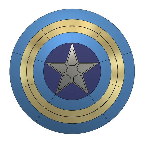 Khiên Captain America (Captain America's Shield) – mẫu 3D - Image 11